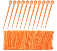 Pndeyo Lot de 180 rouleaux à cheveux en plastique, outils de verrouillage, accessoires au crochet pour femme - Orange