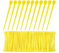 Pndeyo Lot de 180 rouleaux à cheveux en plastique, outils de verrouillage, accessoires au crochet pour femme - Jaune