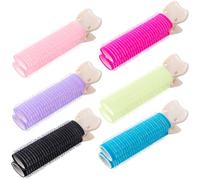 Pndeyo Lot de 6 pinces volumisantes pour cheveux bouclés, cheveux naturels et moelleux, outil de coiffure instantané pour femme - 6 couleurs