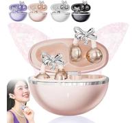 Pnedeodm 2026 New Clip on Earbuds with Earrings, Luxury Butterfly Clip-on Open-Ear Headphones with Al Noise Cancelling, Wireless 6.0 Bluetooth Earbuds for Sports & Workouts (Skin-Color)