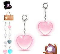Pnedeodm 2026 New Purse Light Handbag Light with Automatic Sensor, Love Wallet Tote Bag Touch Sensing Lights, Rechargeable Heart Shaped Purse Lights for Women Girls Gift (Pink Light with White Shell)