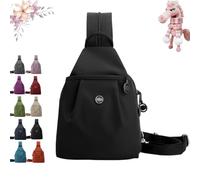 Pnedeodm 3 in 1 Anti-Theft Travel Tote Bag, Waterproof 2-Way Commuter & Travel Shoulder Bag, Large Capacity Oxford Convertible Shoulder Travel Bag,Waterproof Tote Bag with Zip for Women (Black)