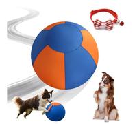 Pnedeodm Ballon Chien Interactif Ultra-Résistant - Ballon Increvable pour Chien Actif, Jouet Indestructible Grande Taille pour Extérieur, Stimule l'Instinct de Poursuite (C, 25cm)