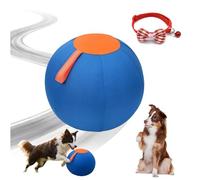 Pnedeodm Ballon Chien Interactif Ultra-Résistant - Ballon Increvable pour Chien Actif, Jouet Indestructible Grande Taille pour Extérieur, Stimule l'Instinct de Poursuite (A, 55cm)