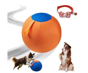 Pnedeodm Ballon Chien Interactif Ultra-Résistant - Ballon Increvable pour Chien Actif, Jouet Indestructible Grande Taille pour Extérieur, Stimule l'Instinct de Poursuite (B, 45cm)
