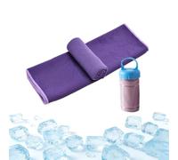 Pnedeodm Cooling Towel, Ice Towel for Neck and Face, Soft Breathable Cool Towels for Hot Weather, Quick Dry Cold Sweat Towel for Gym Yoga Running Camping Workout (30 * 80cm,F)