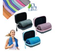 Pnedeodm Cooling Towel, Instant Ice Towel for Neck and Face, Microfibre Cool Towels for Hot Weather, Breathable Cold Towel for Gym, Yoga, Sports, Running, Camping and Workout (B,30 * 80cm)