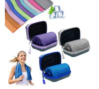 Pnedeodm Cooling Towel, Instant Ice Towel for Neck and Face, Microfibre Cool Towels for Hot Weather, Breathable Cold Towel for Gym, Yoga, Sports, Running, Camping and Workout (C,30 * 100cm)
