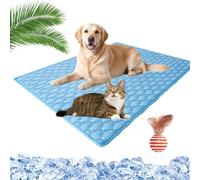 Pnedeodm Dog Cooling Mat - Breathable Pet Cooling Mat for Dogs and Cats, Washable Dog Cool Mat for Indoor, Outdoor, Crate, and Travel, Non-Slip Cooling Pad (XL(100 * 70CM))