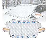 Pnedeodm Windshield Cover for Ice and Snow, 2026 Upgraded Car Windshield Magnetic Snow Cover, Car Cover Waterproof All Weather with Wing Mirror Covers for Cars & Suvs (Built-in 5 Magnets, for SUVs)