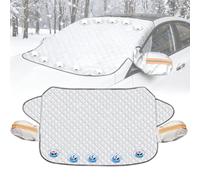 Pnedeodm Windshield Cover for Ice and Snow, 2026 Upgraded Car Windshield Magnetic Snow Cover, Car Cover Waterproof All Weather with Wing Mirror Covers for Cars & Suvs (Built-in 5 Magnets, for SUVs)