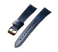 PNESHGTT Bracelet compatible avec tête en cuir italien tanné végétal fait main, style rétro, 18, 19, 20, 21 et 22 mm, haut de gamme, à dégagement rapide(C Rose gold Buckle,19mm)