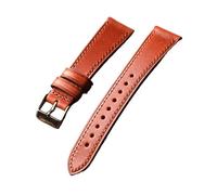 PNESHGTT Bracelet compatible avec tête en cuir italien tanné végétal fait main, style rétro, 18, 19, 20, 21 et 22 mm, haut de gamme, à dégagement rapide(B Rose gold Buckle,21mm)