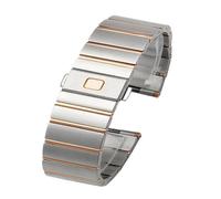 PNESHGTT Bracelet de montre en acier Omega, série Constellation Double aigle, for hommes et femmes, chaîne 17mm, 23mm, 25mm, Compatible avec(Silver rosegold,25mm)