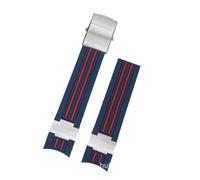 PNESHGTT Bracelet de montre en caoutchouc silicone à extrémité incurvée 22 mm compatible avec Ulysse Nardin 263 DIVER entre les couleurs Bracelets étanches(Black Green)