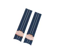 PNESHGTT Bracelet de montre en caoutchouc silicone à extrémité incurvée 22 mm compatible avec Ulysse Nardin 263 DIVER entre les couleurs Bracelets étanches(BLACK WHITE)