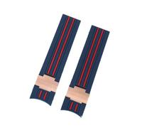 PNESHGTT Bracelet de montre en caoutchouc silicone à extrémité incurvée 22 mm compatible avec Ulysse Nardin 263 DIVER entre les couleurs Bracelets étanches(Red Black)