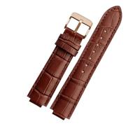 PNESHGTT Bracelet de montre en cuir compatible avec les bracelets Cartier, motif ballon bleu, bouche surélevée, accessoires ceinture for hommes et femmes, 33 mm 42(Brown-Rose Golden-K1,12x20mm)