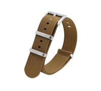 PNESHGTT Bracelet de montre en nylon compatible avec les montres Omega 18 mm, 20, 22 et 24 Convient aux décontractées, militaires sportives. remplacement(Brown,18mm)