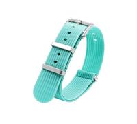 PNESHGTT Bracelet de montre en nylon compatible avec les montres Omega 18 mm, 20, 22 et 24 Convient aux décontractées, militaires sportives. remplacement(Qingse,18mm)