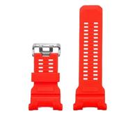 PNESHGTT Bracelet de montre en Silicone Compatible avec Casio 3554 Cat Man, trois chaînes représentatives, ceinture résine GPR-H1000(A-Red silver)
