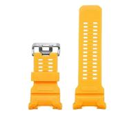PNESHGTT Bracelet de montre en Silicone Compatible avec Casio 3554 Cat Man, trois chaînes représentatives, ceinture résine GPR-H1000(A-yellow silver)