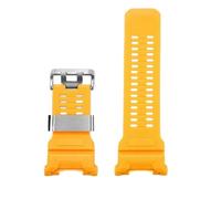 PNESHGTT Bracelet de montre en Silicone Compatible avec Casio 3554 Cat Man, trois chaînes représentatives, ceinture résine GPR-H1000(B-yellow silver)