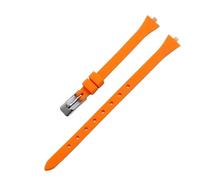 PNESHGTT Bracelet de montre en silicone compatible avec CK K4u236/K4u231, étanche, doux et confortable, for femme, 3 mm(Orange-Steel)