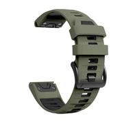 PNESHGTT Bracelet de montre en Silicone Compatible avec Garmin Fenix 8 PRO 8x E 7 7X/forerunner 970/Epix Pro/Enduro 3 Tactix 26mm 22mm bracelet sport(B-Army Green Black,1Pcs QuickFit 26mm)