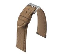 PNESHGTT Bracelet de montre en toile voile 18 mm, 19, 20, 21, 22, 24, à dégagement rapide, nylon, compatible avec les hommes(LIGHT BROWN,20mm)