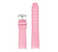 PNESHGTT Bracelet de montre remplacement souple et étanche, Compatible avec Swatch X Omega Moonswatch, boucle en acier inoxydable, 20mm 22mm, for hommes femmes(New pink pink)