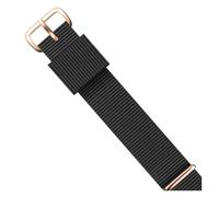 PNESHGTT Bracelet de montre unisexe en nylon, or rose et argent, disponible 14 mm, 16, 18, 20 22, compatible avec les montres Daniel Wellington(01-Rose gold,16mm)