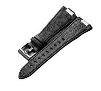 PNESHGTT Bracelet en cuir à retrait rapide compatible avec la montre homme TI37. Compatible Tissot 1853 Super Player PRX T137.410/T137.407. Motif litchi(Black-silver)