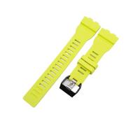 PNESHGTT Compatible avec Casio GBA-800UC-2 GBA-800-7 GBD-800 montre électronique bracelet en résine noir blanc brume bleu jaune vert armée(Yellow)