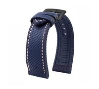 PNESHGTT Compatible avec Citizen Tudor Series 11 couleurs Bracelet de montre unisexe en nylon et caoutchouc 20 mm 22 23 étanche(Blue white-B pin,22mm-width)