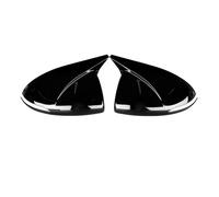PNESHGTT Compatible avec Hyundai Sonata DN8 2020 2021 2022, couvercle de rétroviseur extérieur de voiture, garniture d'aile, fibre de carbone/noir brillant(Glossy Black)