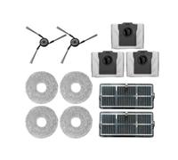 PNESHGTT Compatible avec l'aspirateur Robot Bot X40 Pro Ultra à Double Bord Principal en Caoutchouc, Filtre, vadrouille et Sac poussière(Parts Kit 1)