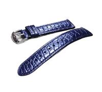 PNESHGTT Compatible avec le bracelet de montre en cuir crocodile bleu foncé/bleu trésor 18 mm, 20, 21, 22(A Thick style,21mm)