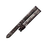 PNESHGTT Compatible avec le bracelet de montre en cuir d'alligator CARTIER WE800231(DARK BROWN)