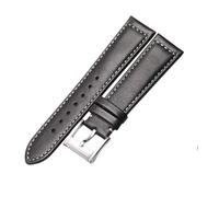 PNESHGTT Compatible avec le bracelet de montre en cuir HAMILTON KHAKI NAVY H78465553(Coal Black,18mm)