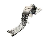 PNESHGTT Compatible avec le bracelet de montre gris 22 mm SKX007 Samurai SRPE, boucle pliante en acier inoxydable, extrémités arc solide(SKX007 Gun Grey B)