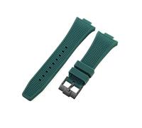PNESHGTT Compatible avec le bracelet de montre Tissot PRX Super Player T137.407-410, bracelet en caoutchouc et silicone anti-cendres, 26-12 mm, accessoires de montre(Green Black buckle)