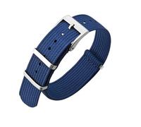 PNESHGTT Compatible avec les bracelets de montre de 16 mm, 18 mm, 19 mm, 20 mm, 22 mm, 24 mm, bracelets de montre monoblocs respirants, bracelet réglable à boucle robuste(Blue,20mm)