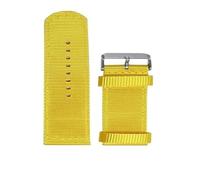 PNESHGTT Compatible avec les bracelets de montre en nylon, type universel, sport, Armani, polyéthylène, Tissot, Omeg, 20 mm, 22(Yellow,20mm)