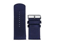 PNESHGTT Compatible avec les bracelets de montre en nylon, type universel, sport, Armani, polyéthylène, Tissot, Omeg, 20 mm, 22(Dark Blue,20mm)