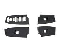 PNESHGTT Garniture de couverture boutons fenêtre porte intérieure style en fibre carbone compatible avec Honda VEZEL HR-V 2021 2022 2023 Autocollants d'accessoires voiture(LHD)