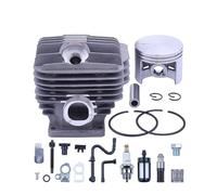 PNESHGTT Kit Cylindre-Piston Compatible avec Filtre MS460 046, tendeur de chaîne, Moteur tronçonneuse 2 Temps, Accessoires