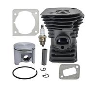 PNESHGTT Kit de Bougies d'allumage à Piston et Cylindre plaqué, Compatible avec Les tronçonneuses Husqvarna 340 345 E 350EPA Jonsered CS 2141 2145 2150 (42 mm)
