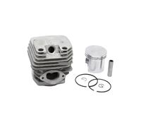 PNESHGTT Kit de Cylindre tronçonneuse et Jeu Pistons d'un diamètre 45mm, compatibles avec Les pièces d'outils scie à chaîne 52cc 5200