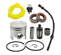 PNESHGTT Kit de Piston 38 mm Compatible avec Filtre FS200, Tuyau, Poire d'amorçage, Joint, roulement, débroussailleuse, pièce Rechange